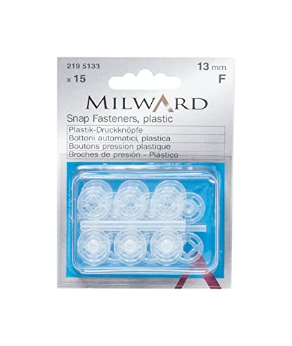 Milward 2195133 Hartkurzwaren, Plastic, transparent, 13 mm Milward 2195133 Hartkurzwaren, Plastic, transparent, 13 mm von Milward