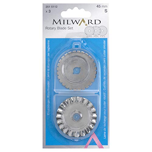 Milward Ersatzklingen für Rollschneider, silberfarben, 45 mm, 3 Stück von Milward