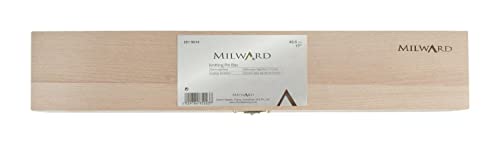 Milward Stricknadelbox – Premium-Buchenholz – sichere Aufbewahrung für Nadeln und Zubehör – 43,5 x 7 x 8 cm von Milward