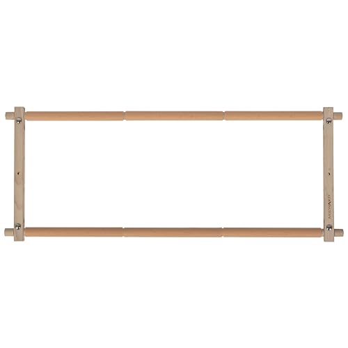 Milward drehbarer Gobelinrahmen – 68,6 x 30,5 cm (27 x 12 Zoll) Clip-On-Rollrahmen für Stickereien, Kreuzstich, Handarbeiten, Quilten – Buchenholz von Milward