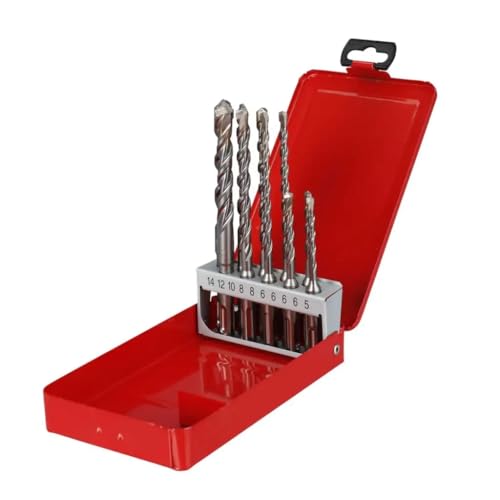 Estuche de metálico de 10 brocas SDS-Plus 2filos 5/6 / 6x110mm 6/6 / 8/8 / 10/12 / 14x160mm von Milwaukee