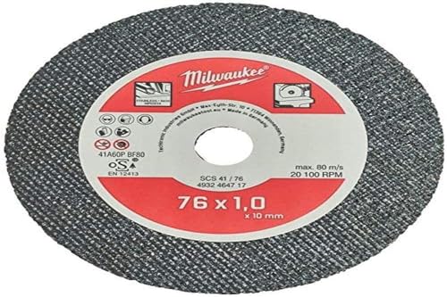 MILWAUKEE Feintrennscheibe für Stahl - 76 mm - 5 Stück - SCS 41-76 - 4932464717 von Milwaukee