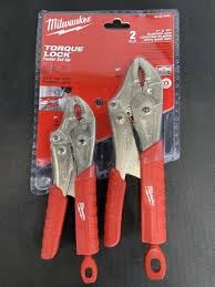 Milwaukee 2-teiliges Drehmomentschloss-Set, Rot Schwarz, 7x13 inches, Kunststoff, Zange, PLIERS von Milwaukee