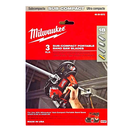 Milwaukee 48-39-0572 18 TPI Sub-Compact Portable Band Saw Blade, 3 Per Pack Milwaukee 48-39-0572 18 TPI Sub-Compact Portable Band Saw Blade, 3 Per Pack von Milwaukee