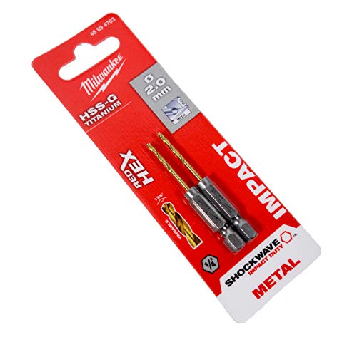 Milwaukee 48894703 Red HEX Shockwave Metallbohrer HSS-G TIN 2mm Milwaukee 48894703 Red HEX Shockwave Metallbohrer HSS-G TIN 2mm von Milwaukee