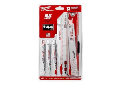 Milwaukee 49221129 Säbelsägeblattset Demontage 12-teilig in Aufbewahrungsbox von Milwaukee