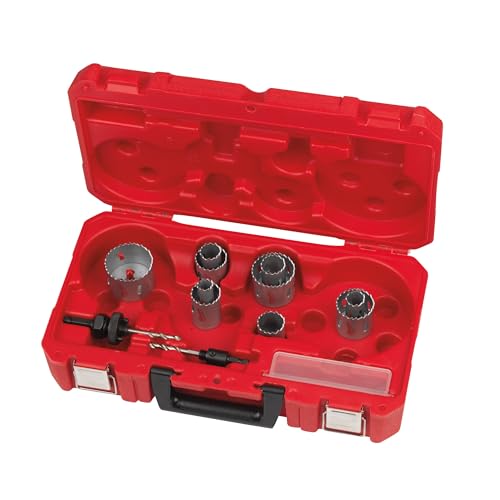 Milwaukee Estuche de 14 piezas 19, 22, 25, 29, 32, 35, 38, 44, 51, 57mm 1x Adaptador 14-30mm 1x Adaptador 32-210mm 2X Broca piloto Llave Allen Milwaukee Estuche de 14 piezas 19, 22, 25, 29, 32, 35, 38, 44, 51, 57mm 1x Adaptador 14-30mm 1x Adaptador 32-210mm 2X Broca piloto Llave Allen von Milwaukee