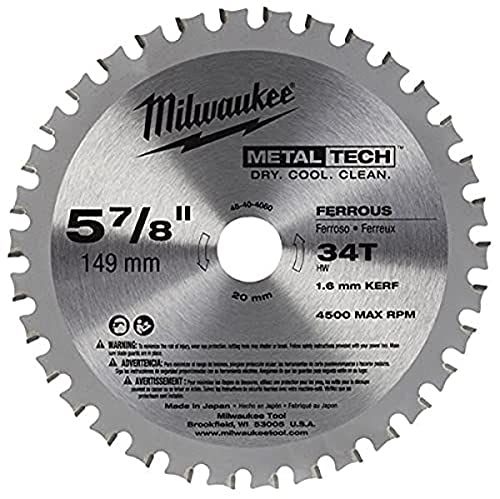 Milwaukee Kreissägeblatt für Metall-Handkreissägen - 150/20 mm Z34 Milwaukee Kreissägeblatt für Metall-Handkreissägen - 150/20 mm Z34 von Milwaukee