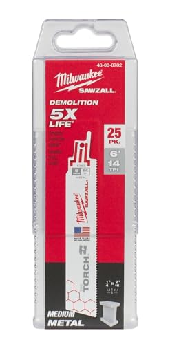 Milwaukee Säbelsägeblatt THE TORCH, 150/1,8mm, 25er-Pack Milwaukee Säbelsägeblatt THE TORCH, 150/1,8mm, 25er-Pack von Milwaukee