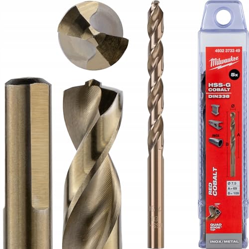 Paquete brocas RED HELIX HSS - G Co.7.5x109-5uds von Milwaukee