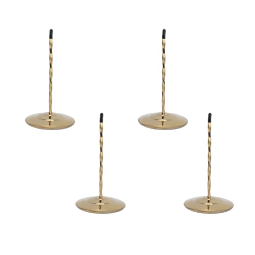 MIMDIXY 4PCS DESK Quittungshalter, Spike Stick Ticket Stabber Metal Bill Holder für Restaurant, Küche, Büro, Hotel (Golden spiral rod) von Mimdixy