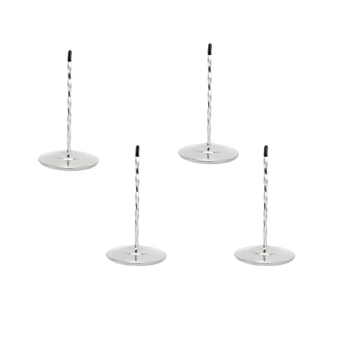 MIMDIXY 4PCS DESK Quittungshalter, Spike Stick Ticket Stabber Metal Bill Holder für Restaurant, Küche, Büro, Hotel (Silver spiral rod) von Mimdixy