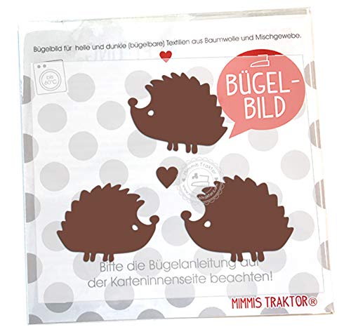 Bügelbild 3 Igel mit Herz 5,5 cm bis 5 cm BRAUN Flockfolie Aufbügler Applikationen Bügelsticker für Stoffe Textilien Kinder zum Aufbügeln Flicken Bügelbild 3 Igel mit Herz 5,5 cm bis 5 cm BRAUN Flockfolie Aufbügler Applikationen Bügelsticker für Stoffe Textilien Kinder zum Aufbügeln Flicken von Mimmis Traktor