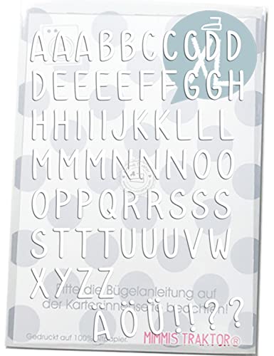 Bügelbild abc 2 cm Kids Alphabet Buchstaben Flockfolie Aufbügler Applikationen Bügelsticker für Stoffe Textilien Kinder zum Aufbügeln Flicken, Farbe:weiss Bügelbild abc 2 cm Kids Alphabet Buchstaben Flockfolie Aufbügler Applikationen Bügelsticker für Stoffe Textilien Kinder zum Aufbügeln Flicken, Farbe:weiss von Mimmis Traktor