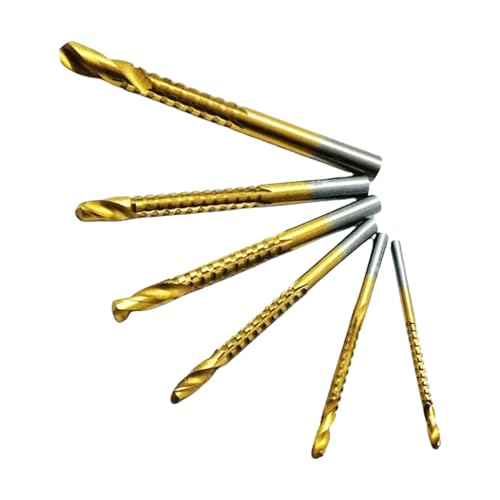 Drill Bits, 6-Piece Unit, Metal Composition, Quick Change, Anti Slip, Shockproof Build, Socket Fixture, with Precision, for Auto, Timber, Home, Drywall, Masonry, Concrete, Glass Drill Bits, 6-Piece Unit, Metal Composition, Quick Change, Anti Slip, Shockproof Build, Socket Fixture, with Precision, for Auto, Timber, Home, Drywall, Masonry, Concrete, Glass von Mimoqk