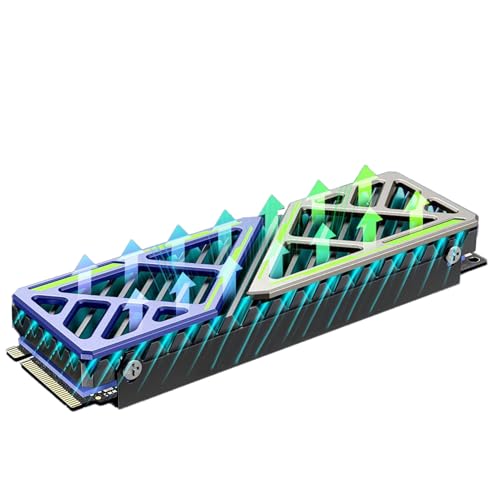 Drive Heatsink, Laptop-Radiator, kompakte Kühlplatte, schnelle Wärmeableitung, Metall, Build Silent Operations, Easy Installation mit Thermal Pad Lightweight Design, Gear for Work Drive Heatsink, Laptop-Radiator, kompakte Kühlplatte, schnelle Wärmeableitung, Metall, Build Silent Operations, Easy Installation mit Thermal Pad Lightweight Design, Gear for Work von Mimoqk