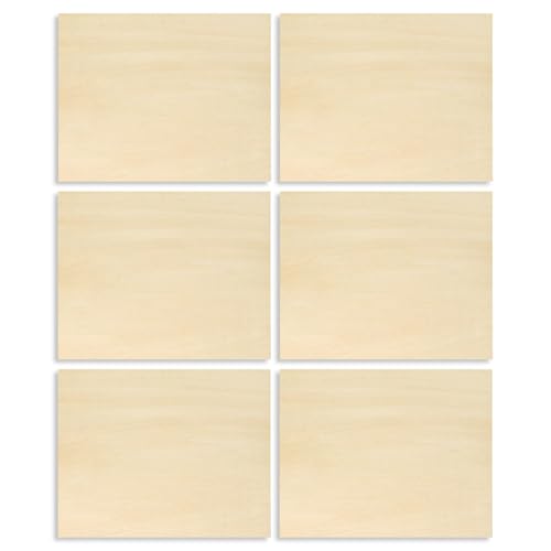 Holzbögen, Bastel-Boards, Cnc-Cutting Ready-To-Paint Plywood, Packung mit 6 Hobby-Zubehör, Modellherstellungsmaterial für Mini-Hausbau, Handwerksprojekte Holzbögen, Bastel-Boards, Cnc-Cutting Ready-To-Paint Plywood, Packung mit 6 Hobby-Zubehör, Modellherstellungsmaterial für Mini-Hausbau, Handwerksprojekte von Mimoqk