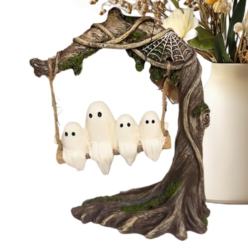 Mimoqk Geisterschmuck | Halloween Schaukelgeist Figur Schreibtischdekoration | Gruselige Halloween Deko Partyzubehör Für Innen Außen Schlafzimmer Schreibtisch Mimoqk Geisterschmuck | Halloween Schaukelgeist Figur Schreibtischdekoration | Gruselige Halloween Deko Partyzubehör Für Innen Außen Schlafzimmer Schreibtisch von Mimoqk