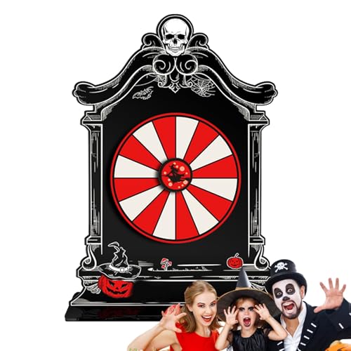 Mimoqk Halloween-Preisrad Spiel, Halloween-Preisrad – Party-Spinner Fortune Wheel Brettspiel-Zubehör | Lustiges Preis-Rad für Halloween, für die Mimoqk Halloween-Preisrad Spiel, Halloween-Preisrad – Party-Spinner Fortune Wheel Brettspiel-Zubehör | Lustiges Preis-Rad für Halloween, für die von Mimoqk
