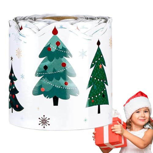 Mimoqk Klassenzimmerdekoration Weihnachtsbaum, selbstklebend, Weihnachtsbulletin, 18 Meter, saisonale Dekoration für Türen, Treppen, Klassenzimmer und Zuhause von Mimoqk