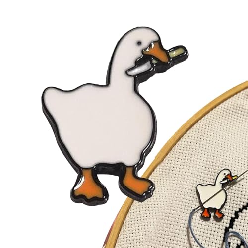 Mimoqk Magnet mit Nadel für Tiere, Minder mit magnetischer Nadel, Aufbewahrungstasche für Nähnadeln in Entenform – Solide und niedliche Sticknadelhalter, um Verlust zu verhindern Mimoqk Magnet mit Nadel für Tiere, Minder mit magnetischer Nadel, Aufbewahrungstasche für Nähnadeln in Entenform – Solide und niedliche Sticknadelhalter, um Verlust zu verhindern von Mimoqk