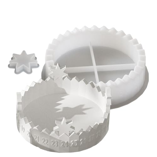 Mimoqk Silikonform für Epoxidharz | Countdown Weihnachten Formen Kerzenhalter Adventskalender – einfaches Herauslösen wiederverwendbar 2 Stück für Zement Gips Beton Kunstprojekt Mimoqk Silikonform für Epoxidharz | Countdown Weihnachten Formen Kerzenhalter Adventskalender – einfaches Herauslösen wiederverwendbar 2 Stück für Zement Gips Beton Kunstprojekt von Mimoqk