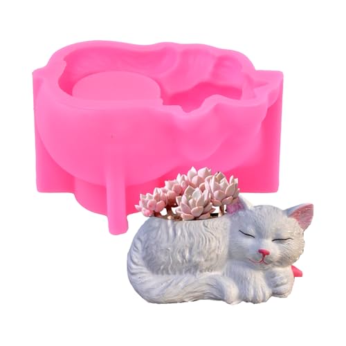 Mimoqk Tier-Pflanzkastenform, liegendes, liegendes, süßes Katzen-Pflanzgefäß-Formen, kreatives 3D-Epoxidharz für die Herstellung von Stifthaltern Mimoqk Tier-Pflanzkastenform, liegendes, liegendes, süßes Katzen-Pflanzgefäß-Formen, kreatives 3D-Epoxidharz für die Herstellung von Stifthaltern von Mimoqk