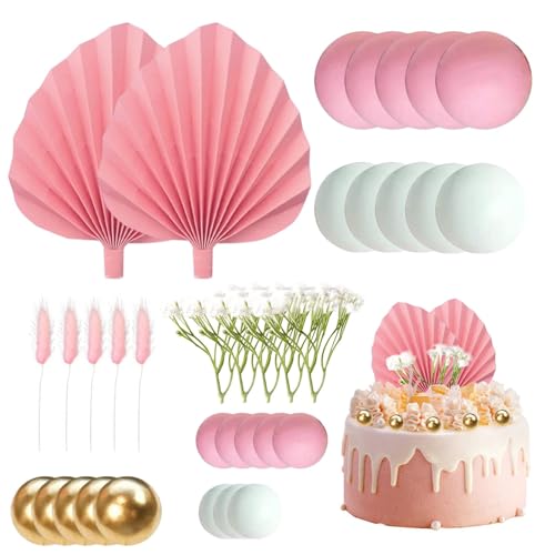 Niedliche Ball-Kuchendekoration, kleine Fan Balls Cake Decorating Toppers, Gold White Pink Balls Baking Decoration, Pearl Balls Birthday Parties Supplies for Wedding Birthday Niedliche Ball-Kuchendekoration, kleine Fan Balls Cake Decorating Toppers, Gold White Pink Balls Baking Decoration, Pearl Balls Birthday Parties Supplies for Wedding Birthday von Mimoqk
