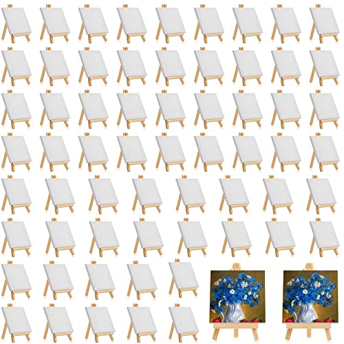 Mimorou Mini-Leinwände mit Staffelei-Sets zum Bemalen von kleinen Kunst, gespannten Leinwänden, Paneele mit Holz-Staffelei, für Kindergeburtstage, Schulanfang, 150 Stück Mimorou Mini-Leinwände mit Staffelei-Sets zum Bemalen von kleinen Kunst, gespannten Leinwänden, Paneele mit Holz-Staffelei, für Kindergeburtstage, Schulanfang, 150 Stück von Mimorou