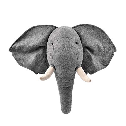 Minan Elefant für Kinderzimmer, Stofftier Elefant Wanddeko, Kuscheltier Plüschtier Wandbehang Dekoration, Niedliches 3D Kinderzimmer, Wohnzimmer, Baby – 55X26X37cm Minan Elefant für Kinderzimmer, Stofftier Elefant Wanddeko, Kuscheltier Plüschtier Wandbehang Dekoration, Niedliches 3D Kinderzimmer, Wohnzimmer, Baby – 55X26X37cm von Minan