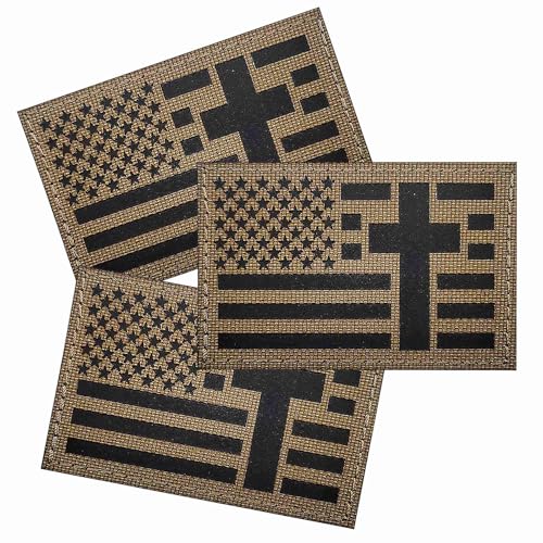 3 Stück Infrarot IR Taktische Bibel Kreuz USA Flagge Patch Camouflage Militär Reflektierende Amerikanische Flagge Bibel Patches für Hüte Rucksack Taschen Kleidung 3 Stück Infrarot IR Taktische Bibel Kreuz USA Flagge Patch Camouflage Militär Reflektierende Amerikanische Flagge Bibel Patches für Hüte Rucksack Taschen Kleidung von Minason