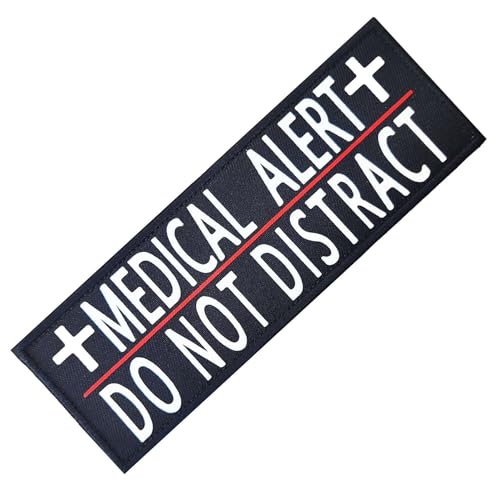 Infrarot IR Reflektierende medizinische Warn-Patches, EMS Hook & Loop Tactical Moral Patch Badge für Weste, Ausrüstung, Hüte, Kleidung, Rucksäcke, Medical Alert Do Not Distract Patch (1) von Minason