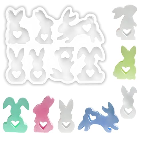 Silikonformen Gießformen Ostern Hase, Silikonform Osterhase DIY Hasen Silikonform Ostern, Silikonform Hase Osterhasen Silikonform Hasen Frühling, für DIY Osterdeko Handwerk Silikonformen Gießformen Ostern Hase, Silikonform Osterhase DIY Hasen Silikonform Ostern, Silikonform Hase Osterhasen Silikonform Hasen Frühling, für DIY Osterdeko Handwerk von Mincloss