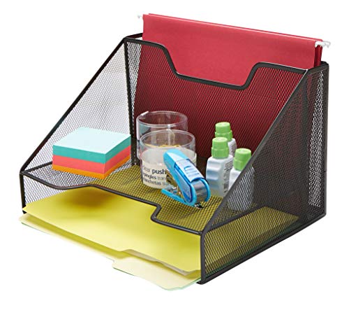 Mind Reader 3 Section Desk File Netz-Organizer, 3 Fächer, Schwarz, Metall, 3 Compartment Mind Reader 3 Section Desk File Netz-Organizer, 3 Fächer, Schwarz, Metall, 3 Compartment von Mind Reader