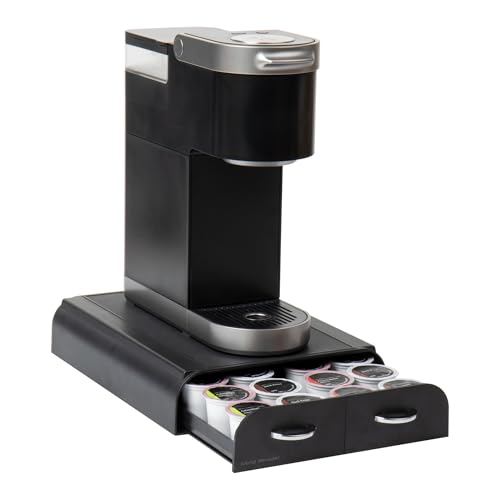 Mind Reader Anchor Collection Kaffeekapselschublade mit 2 Schubladen, 24 Kaffeekapseln, kompatibel mit Keurig Mini-Serie, Arbeitsplatten-Organizer, Kaffeemaschinenbasis, Schwarz Mind Reader Anchor Collection Kaffeekapselschublade mit 2 Schubladen, 24 Kaffeekapseln, kompatibel mit Keurig Mini-Serie, Arbeitsplatten-Organizer, Kaffeemaschinenbasis, Schwarz von Mind Reader