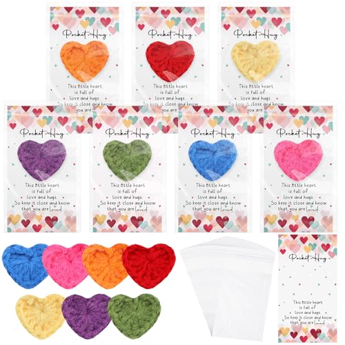 Mindsoft Emotionale Unterstützung, Geschenk, Großpackung, niedlich, handgehäkelt, Taschenumarmung, Herz, inspirierende Karten und Taschen, Klassenzimmer, Geschenk, Austausch, Partygeschenke für Mindsoft Emotionale Unterstützung, Geschenk, Großpackung, niedlich, handgehäkelt, Taschenumarmung, Herz, inspirierende Karten und Taschen, Klassenzimmer, Geschenk, Austausch, Partygeschenke für von Mindsoft