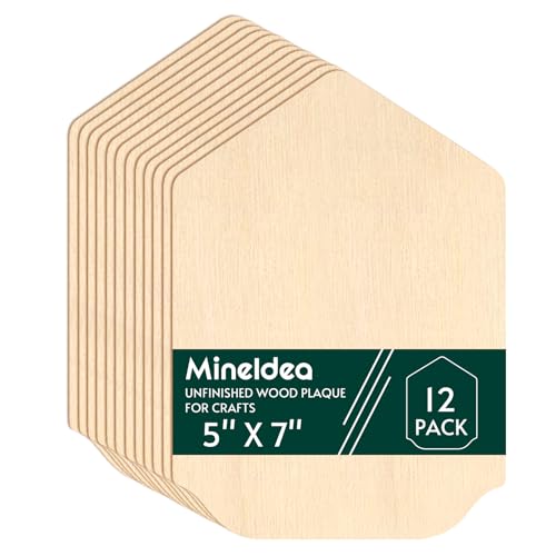 MineIdea 12 Stück unlackierte Gothic-Bogen-Holztafel, 12,7 x 17,8 cm, Lindenschild, unlackierter Holzbogen, Basteln, DIY, Gothic-Holzoberfläche für Holzverbrennung, DIY-Projekte, Handwerk (Bogenform B MineIdea 12 Stück unlackierte Gothic-Bogen-Holztafel, 12,7 x 17,8 cm, Lindenschild, unlackierter Holzbogen, Basteln, DIY, Gothic-Holzoberfläche für Holzverbrennung, DIY-Projekte, Handwerk (Bogenform B von MineIdea