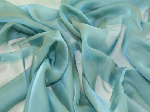 Kleiderstoff, kationisches Chiffon, silberfarben, Meterware von Minerva Crafts