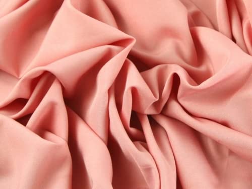 Soft Touch Polyester Crepe Kleid Stoff Dusky Pfirsich – Meterware von Minerva Crafts