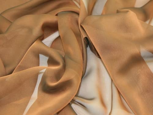 kationisch Chiffon Kleid Stoff Bronze – Meterware von Minerva Crafts