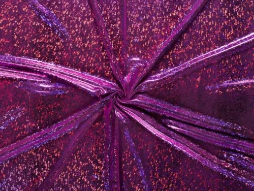 Holographische Sportbekleidung Lycra Stretch Strickstoff Fuchsia Pink – Meterware von Minerva