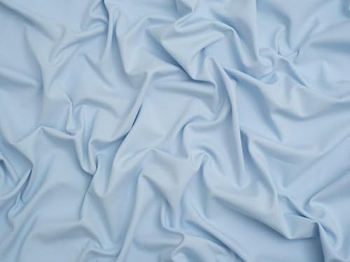Minerva Core Range Baumwoll-Lycra-Jersey, Stretch-Strickstoff, blau, Meterware von Minerva