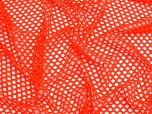 Minerva Core Range Fischnetz, Netzstoff, Neonorange, Meterware von Minerva