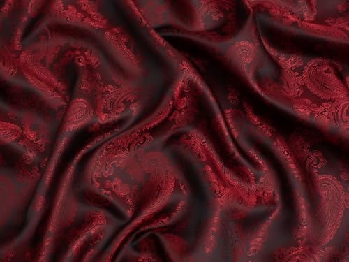 Minerva Core Range gewebter Jacquard-Futterstoff, 11, Dunkelrot, leicht und geeignet zum Schneidern, Breite: ca. 142,5 cm, Meterware Minerva Core Range gewebter Jacquard-Futterstoff, 11, Dunkelrot, leicht und geeignet zum Schneidern, Breite: ca. 142,5 cm, Meterware von Minerva