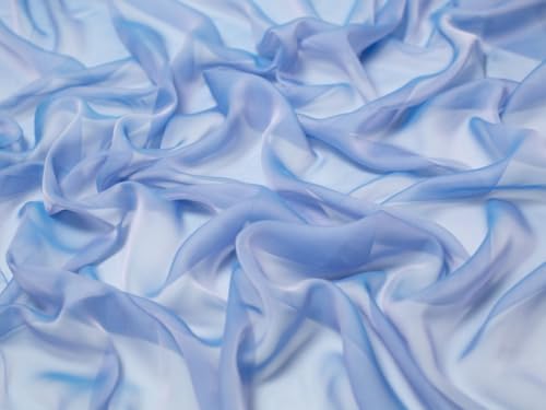 Minerva Core Range kationischer, durchscheinender Chiffon-Stoff, hellblau, leicht und geeignet zum Schneidern, Breite: ca. 145 cm, Meterware Minerva Core Range kationischer, durchscheinender Chiffon-Stoff, hellblau, leicht und geeignet zum Schneidern, Breite: ca. 145 cm, Meterware von Minerva