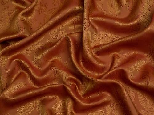 Minerva Gewebter Jacquard-Futterstoff, 19 Ingwer, Meterware von Minerva