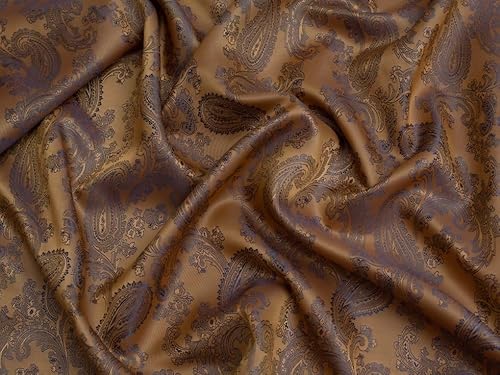 Minerva Gewebter Jacquard-Futterstoff, 2 Stück, Antikgold, Meterware Minerva Gewebter Jacquard-Futterstoff, 2 Stück, Antikgold, Meterware von Minerva