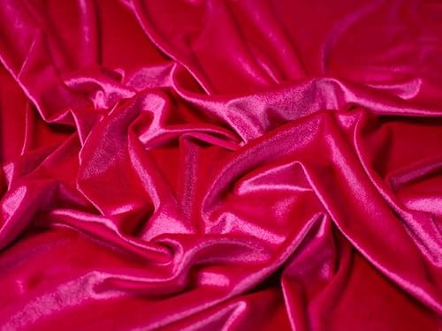 Minerva Samt-Stretch-Strickstoff, Kirschrot, Meterware Minerva Samt-Stretch-Strickstoff, Kirschrot, Meterware von Minerva