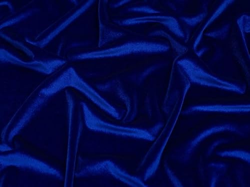 Minerva Samt-Stretch-Strickstoff, Kobalt, Meterware Minerva Samt-Stretch-Strickstoff, Kobalt, Meterware von Minerva