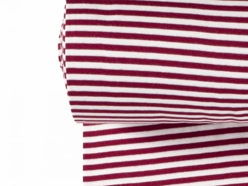 Streifen-Druck, röhrenförmig, Stretch-Strickstoff, Meterware von Minerva